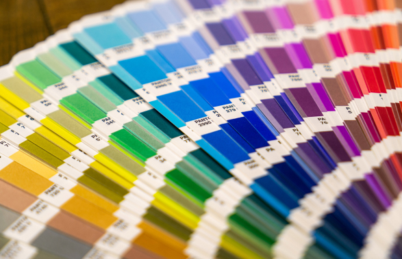 Palette multicolore représentant notre diversité de services